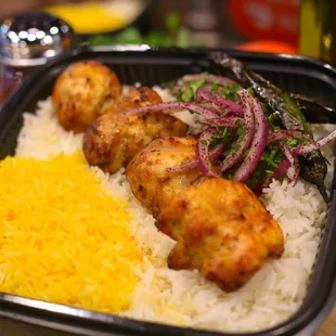 a meal in a plastic container