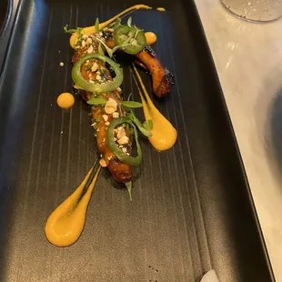 a plate of food on a table