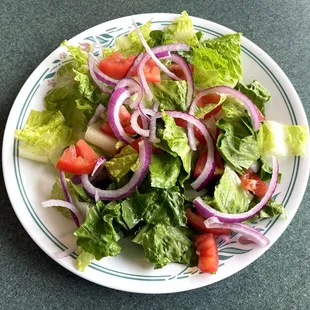 Side Salad Before Adding Choice of Dressing