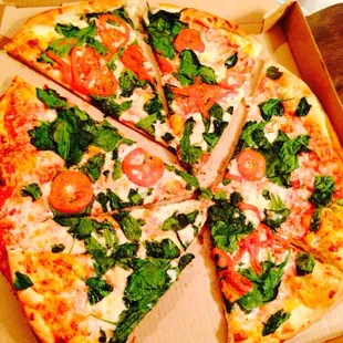 Hope you don't want even slices. Maybe one person wants a crust slice waited over two hours for this cold piece of crap