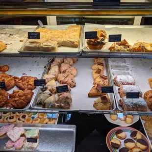 a variety of baked goods