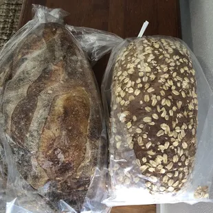 rosemary loaf &amp; oatmeal loaf