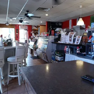 the interior of a restaurant
