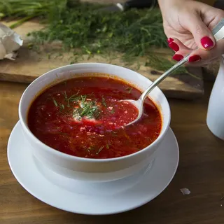 Borsch - Beets and Cabbage Soup