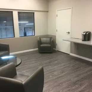 Customer lounge where you can view the work being completed on your vehicle.