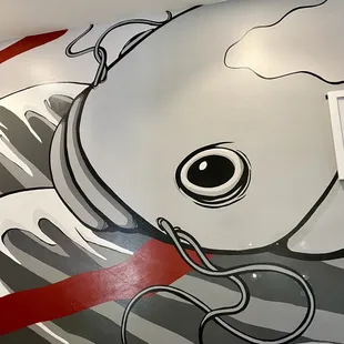 I like the catfish mural!