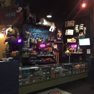 the inside of the store