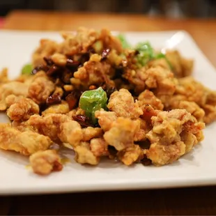a plate of food on a table