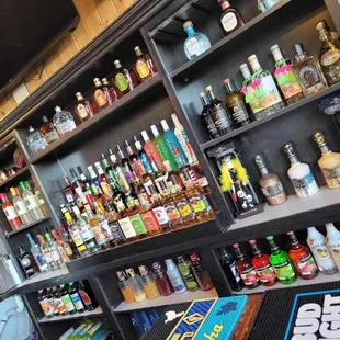 a bar with a lot of liquor