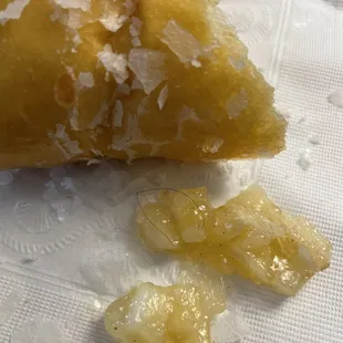 Black hair on filling. Not mine!