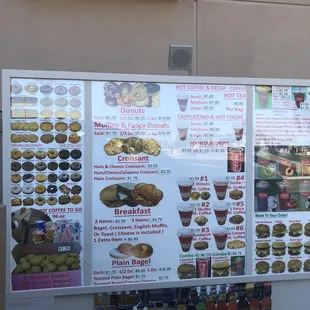 Drive thru menu (9/2020)