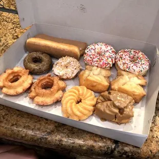 Mixed donuts.