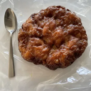 Apple fritter was huge