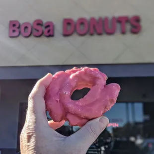 Cherry iced old fashioned from Bosa Donuts