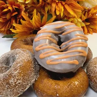 Pumpkin donuts are here!
