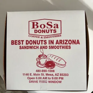 a box of doughnuts