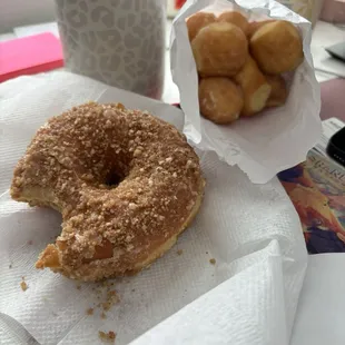Original crumb and donut holes!
