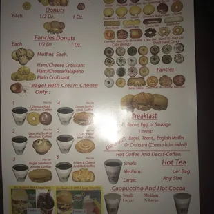 Picture of the menu