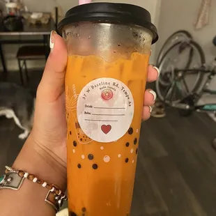 Thai Tea with Boba