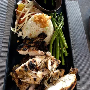 Lemongrass Chicken  and Garlic Rice