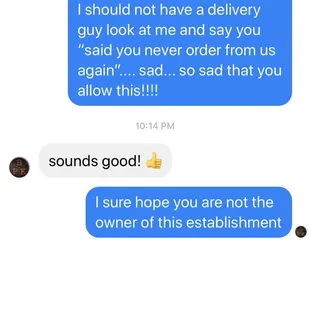 I hope this isn't the owner responding.