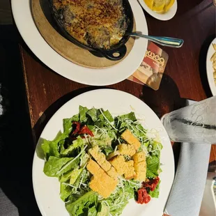 Stuffed Mushrooms &amp; House Salad