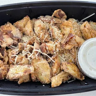 Fried Artichoke Hearts to-go.
