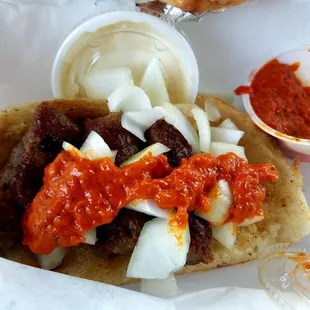 I red about this sauce but I never imagined how good it could be (cevapi)