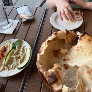 Hummus and baba ghanoush