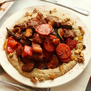 Beef Hummus Dinner