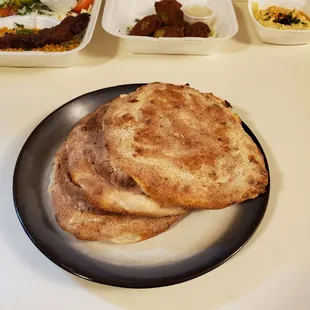 a plate of food on a table