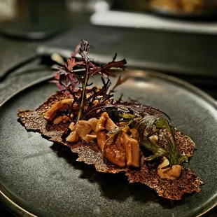 a plate of food on a table