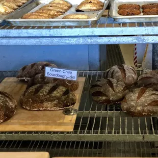Green Chile Sourdough and Old World Rye