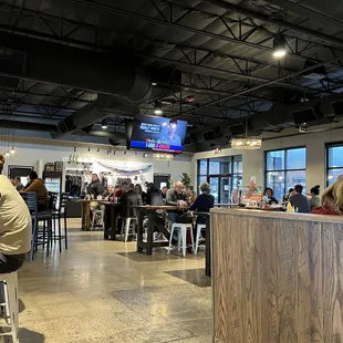 people sitting at the bar