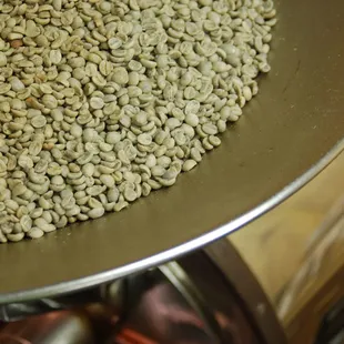 a pile of coffee beans