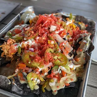 Chicken Elote Nachos