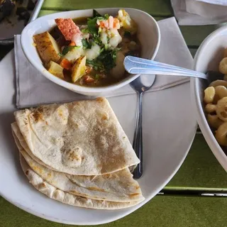 CUP OF GREEN CHILE PORK STEW