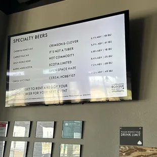 Specialty beers
