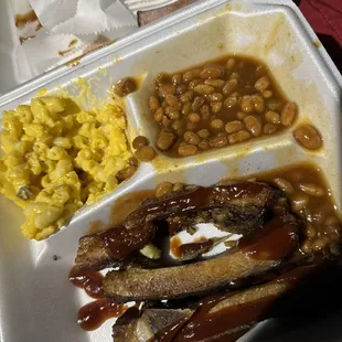 Rib plate, sorry I already dug in. Good change from Denny&apos;s for my brothers in gears