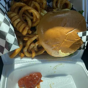 Only gave me two ketchup packets for all these fries lol