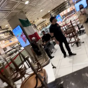 Manager kicking customers out while still eating