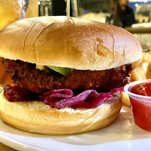 Pork Schnitzel Burger