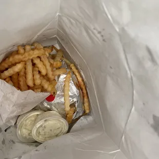 fries that came with the fish order