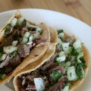 Mmmm. Cheap and somewhat healthy! The filet tacos are only $6.95 and just the right amount of food!