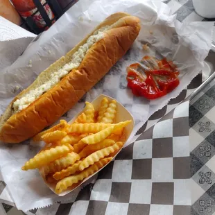 foot long and fries