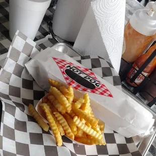 wrapped plus fries and a soda