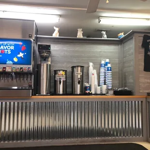 Self serve beverage area