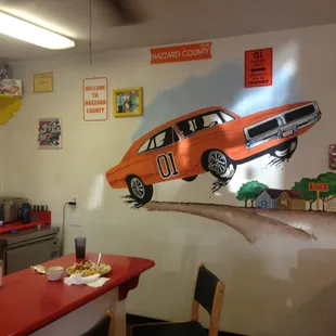 Cool murals on the walls