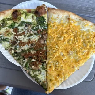 Mac &amp; Cheese Slice and Something else