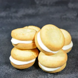 a stack of cookies